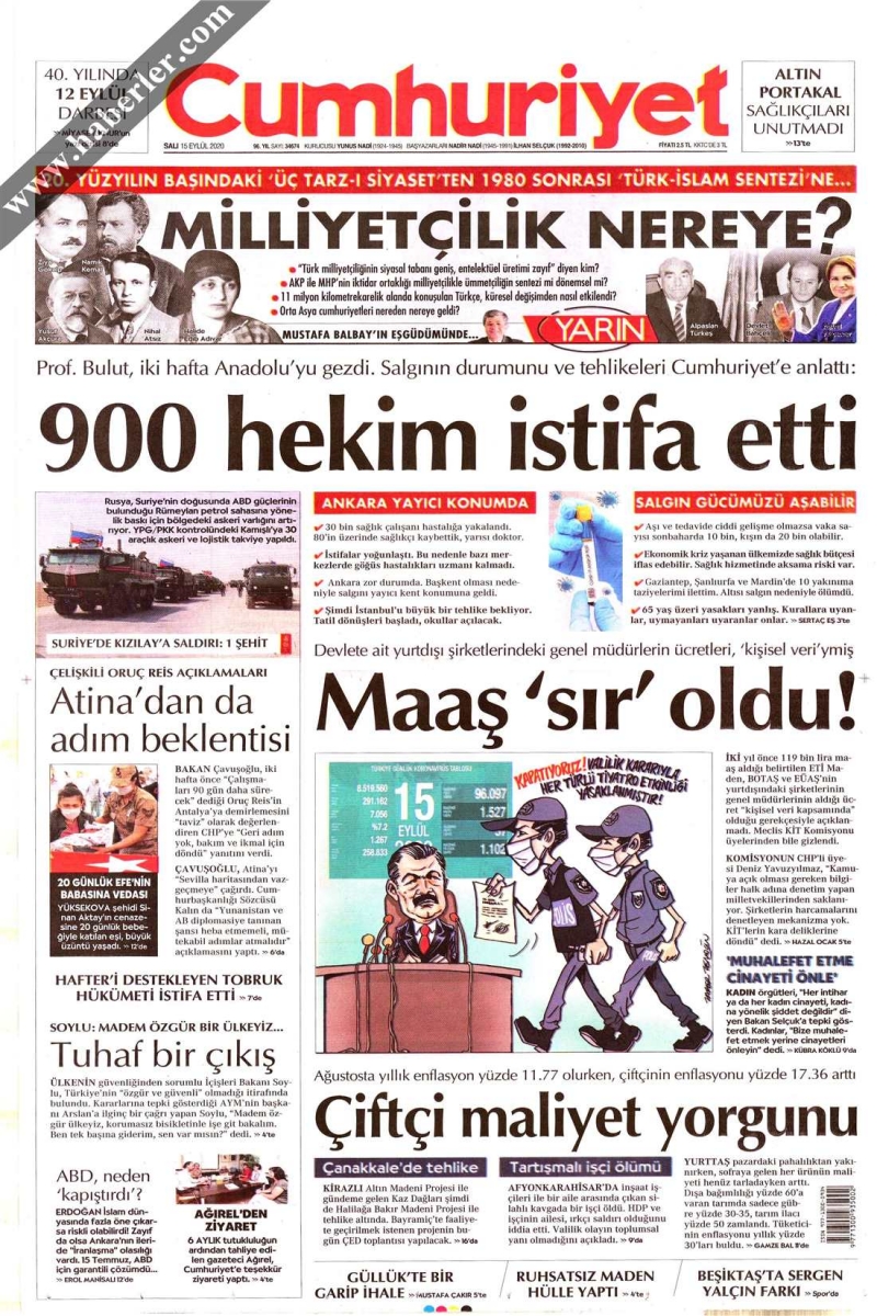 Günün Gazete Başlıkları