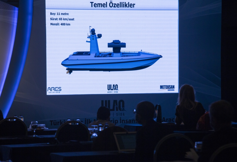  Türkiye'nin ilk silahlı insansız deniz aracı tanıtıldı