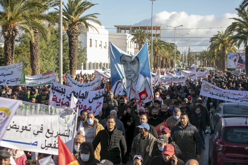 Tunus sokakları sosyoekonomik sorunlardan kaynaklı protestolarla 