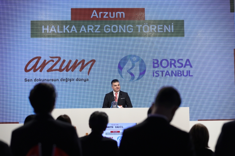 Borsada gong Arzum Elektrikli Ev Aletleri için çaldı