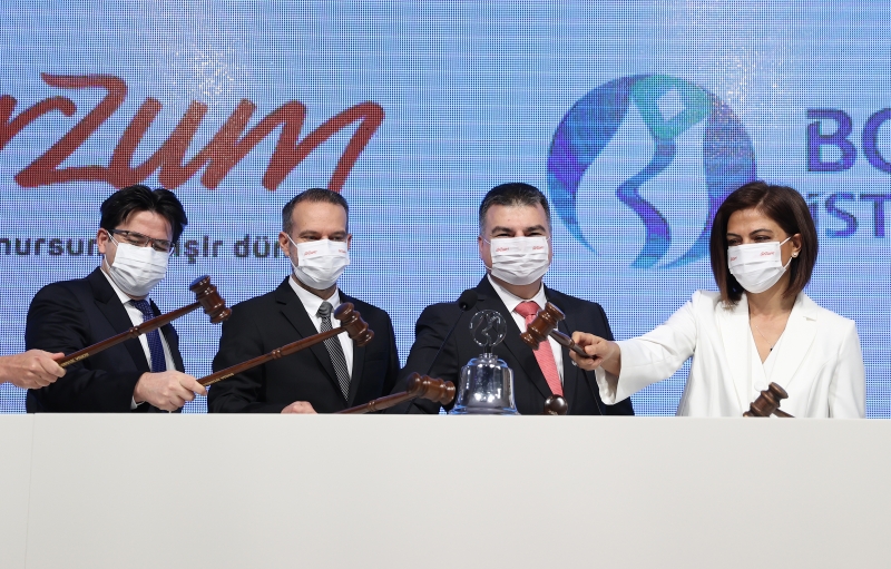 Borsada gong Arzum Elektrikli Ev Aletleri için çaldı