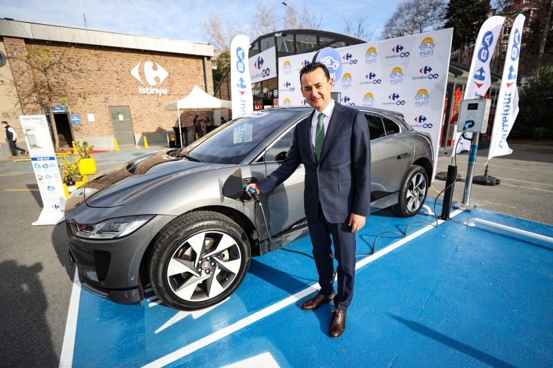  Eşarj ve CarrefourSA'dan elektrikli araç şarj istasyonu için iş birliği