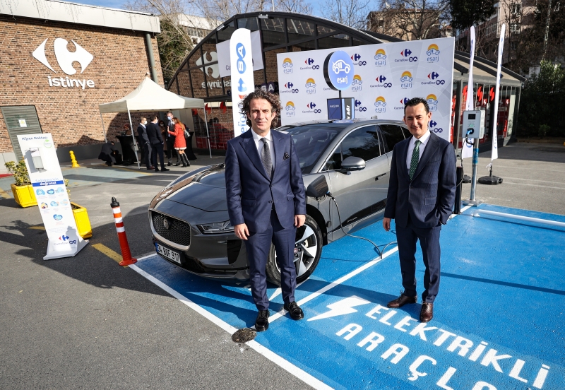  Eşarj ve CarrefourSA'dan elektrikli araç şarj istasyonu için iş birliği