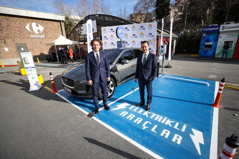  Eşarj ve CarrefourSA'dan elektrikli araç şarj istasyonu için iş birliği