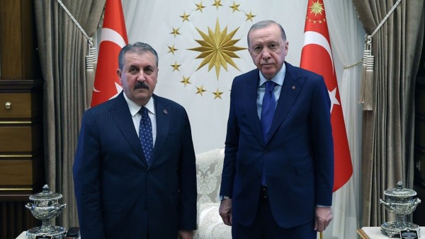 Cumhurbaşkanı Erdoğan, BBP Genel Başkanı Destici'yi kabul etti