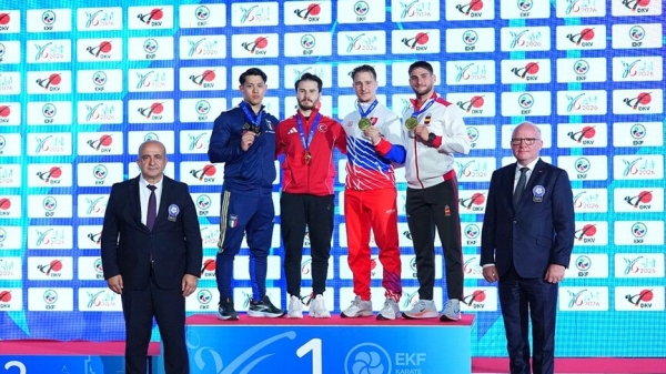 Avrupa Karate Şampiyonası'nda altın madalya geldi